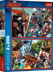 Puzzle 2×200 dílků Avengers – Obránci světa MARVEL