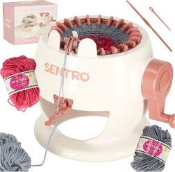 Kruhový pletací stroj 22 jehel se sadou příze