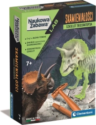 Clementoni triceratops – fluorescenční vykopávací sada pro děti