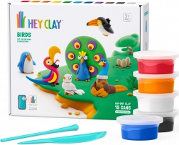 Hey Clay ptáci – sada modelíny pro děti (15 kelímků)