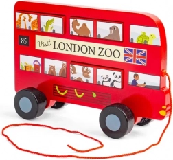 Tahací dřevěný Londýnský autobus Bigjigs Toys