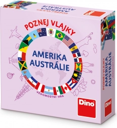 Dino Cestovní hra Poznej vlajky - Amerika a Austrálie