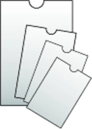 Průhledný obal na dokumenty 86x111mm