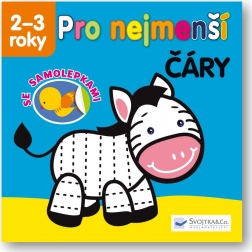 SVOJTKA & CO. pro nejmenší – čáry (kniha se samolepkami, 2–3 roky)