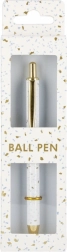 Kuličkové pero s terrazzo designem a zlatými detaily