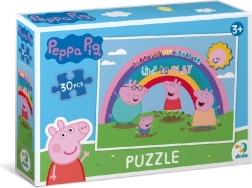 Puzzle Prasátko Peppa: Duha 30 dílků