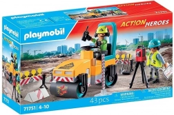 Action Heroes silniční práce – stavební set s válcem a figurkami