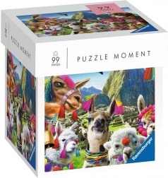 Ravensburger Puzzle Moment – lama, 99 dílků