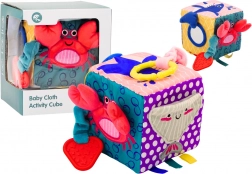 senzorická kostka mořská zvířata – šusticí interaktivní hračka pro miminka