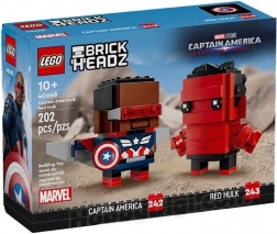 LEGO BrickHeadz Captain America a Red Hulk – stavebnice figurek