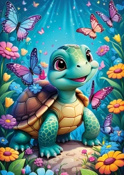 Yazz puzzle želva 1000 dílků