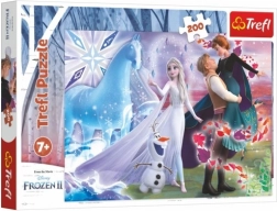 Puzzle 200 dílků – kouzelný svět sester DISNEY FROZEN Trefl