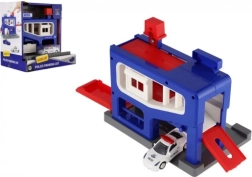 Policejní parkovací garáž s autíčkem