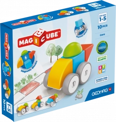 Geomag Magicube auto – magnetická stavebnice pro nejmenší (10 dílků)