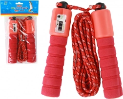 Skákanka červená s počítadlem 275 cm regulace fitness