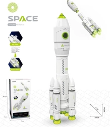 Kosmická raketa s astronautem – kouř, světlo a zvuk