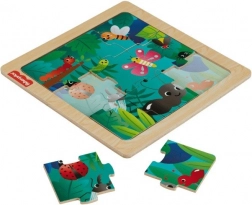 Dřevěné puzzle s motivem hmyzu Fisher-Price