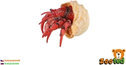 Plastový krab poustevník 7 cm