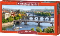 Puzzle 4000 dílků – mosty na Vltavě v Praze
