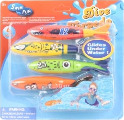 Vodní potápěčské rakety pro děti – sada 4 ks