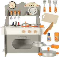 Dřevěná dětská kuchyňka s doplňky
