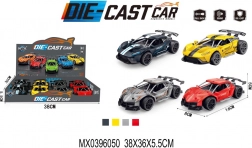 Kovový model závodního auta s funkcí pull-back