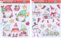 Okenní dekorace Mix Vánoce 41 × 29 cm