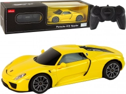 Automobil R/C Porsche 918 na dálkové ovládání Žluté 1:24