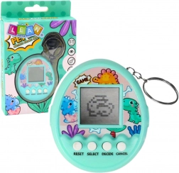 Tamagotchi přívěsek Pet Egg – elektronická hra pro děti, tyrkysová