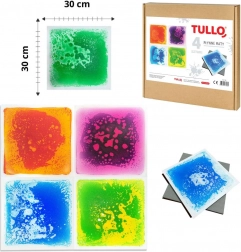 Plyšové smyslové podložky Tullo - 4 kusy