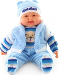 Velká panenka miminko – kluk se psem