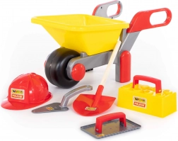 Dětská stavební sada Wader Polesie s kolečkem