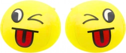 Měkký míček Emoji žlutý 9 cm