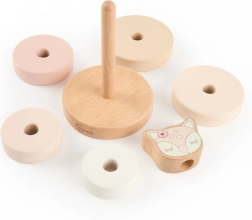 Dřevěná stohovací věž koloušek Ella Bieco