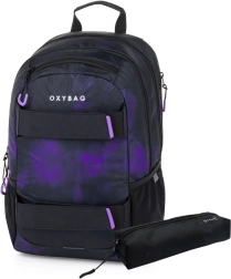 Studentský batoh a pouzdro OXY Sport Grunge girl – sada