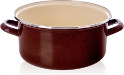 Emaliovaný hrnec Brown 26 cm, 5 l Orion