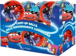 Svítící míč 10 cm – DISNEY PIXAR CARS 3 a MARVEL SPIDER‑MAN