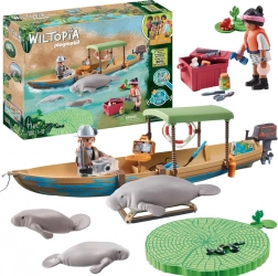 Playmobil wiltopia výprava lodí – záchrana manata (71 dílků)