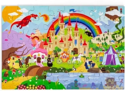 Bigjigs Toys puzzle Fantasy svět – podlahové dřevěné puzzle