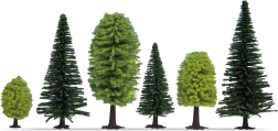 Noch smíšený les – sada 10 stromů