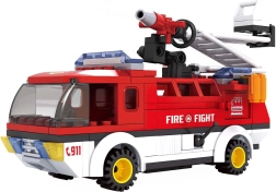 Kompatibilní stavebnice BLOXO hasiči – auto, 170 dílků
