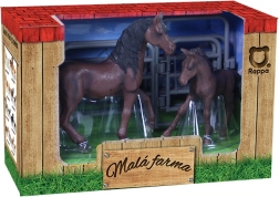 Sada hraček koní s ohradou