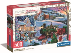 Vánoční puzzle Vánoční vlak 500 dílků