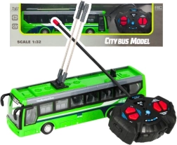 Rc městský autobus 1:32 se světly a gumovými koly