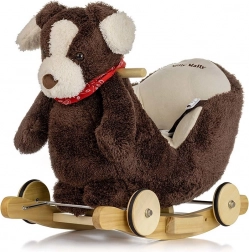Houpací pejsek s melodií a kolečky MILLY MALLY Polly Plus Brown Dog
