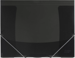 Složka s gumičkou ELECTRA šedá, kovový vzhled