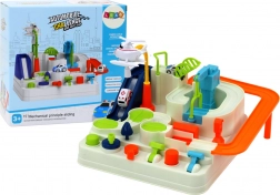 Interaktivní parkovací dráha pro děti s autíčky