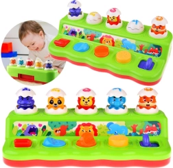 Interaktivní pop‑up hračka se zvířátky pro děti od 12 měsíců