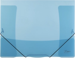 Sloha s gumou Lines modrá průhledná