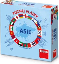 Dino cestovní hra Poznej vlajky Asie